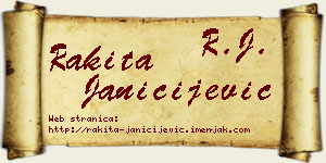 Rakita Janičijević vizit kartica